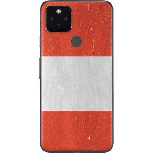 Distressed Austria Flag Google Pixel 4a 5G Skin
